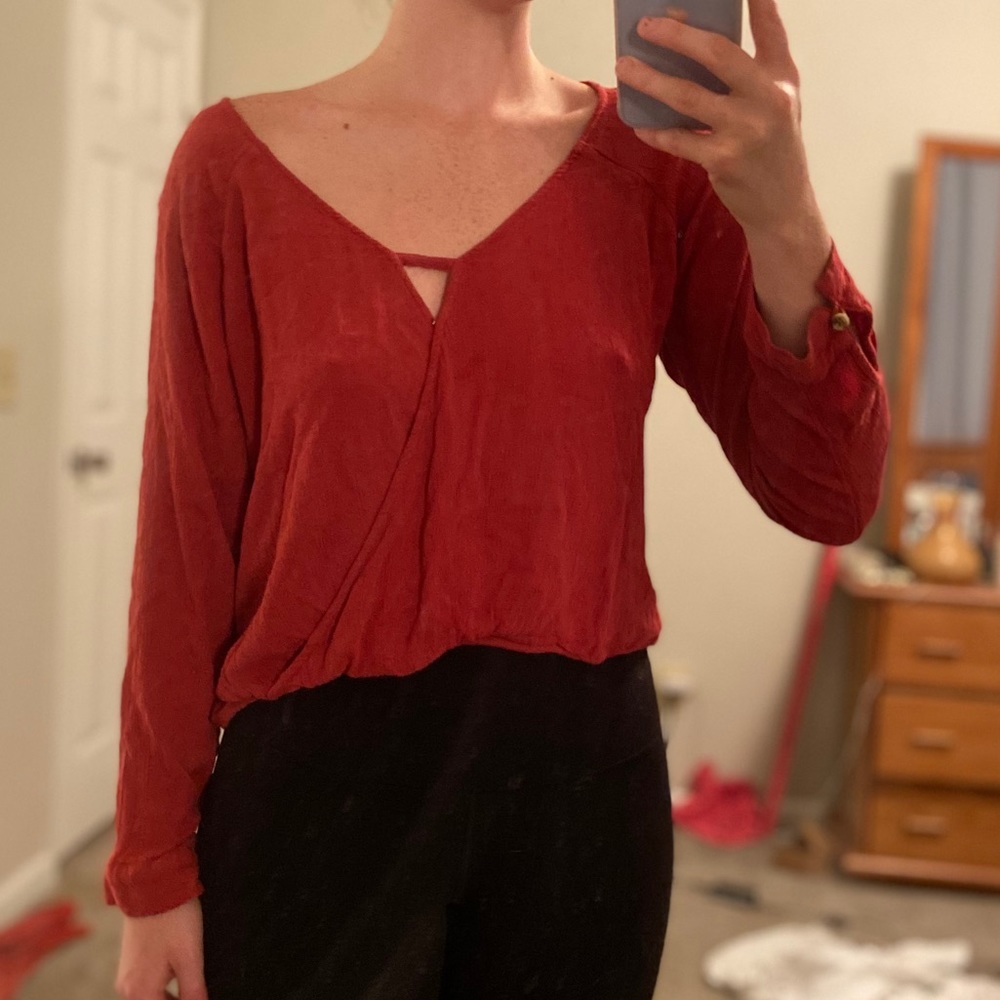 Long Sleeve Drapey Top